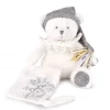 Doudou et Compagnie Ours en peluche Gris attache-sucette - 20 cm - Collection Anniversaire