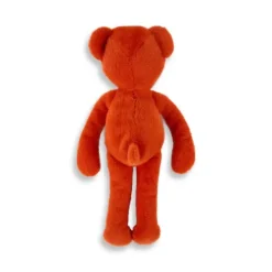 Doudou et Compagnie Ours en peluche Orange Terracotta - Roland Garros- 40 cm - Fabriqué en France