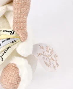 Doudou et Compagnie Ours en peluche Rose attache-sucette - 20 cm - Collection Anniversaire