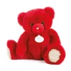 Doudou et Compagnie Ours en peluche rouge baiser- Collection - 30 cm