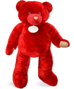 Doudou et Compagnie Ours Géant Collection - Rouge baiser - 2 mètres