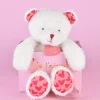 Doudou et Compagnie OURS JE T'AIME en sac cadeau - 25 cm