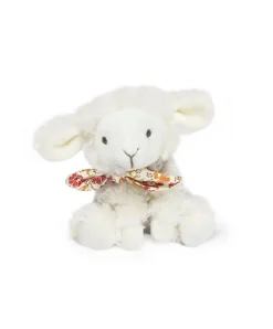 Doudou et Compagnie Peluche agneau blanc avec chouchou - 12 cm - Modèle aléatoire