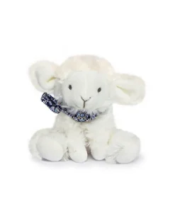Doudou et Compagnie Peluche agneau blanc avec chouchou - 12 cm - Modèle aléatoire