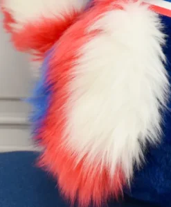 Doudou et Compagnie Peluche coq bleu marine - 24 cm - Fabriqué en France