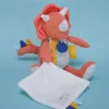 Doudou et Compagnie Peluche de dinosaure orange avec doudou - Lou - 25 cm