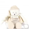 Doudou et Compagnie Peluche eveil Bébé Ours Blanc - 30 cm - Collection Anniversaire