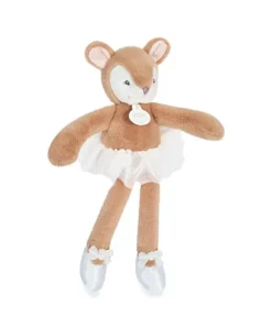 Doudou et Compagnie Peluche faon Ballerine beige - 30 cm