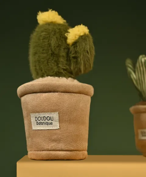 Doudou et Compagnie Peluche fleur - 9 cm - Botanique - Cactus Vert