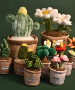 Doudou et Compagnie Peluche fleur - 9 cm - Botanique - Blanc