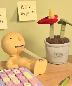 Doudou et Compagnie Peluche fleur - 9 cm - Botanique - Rouge