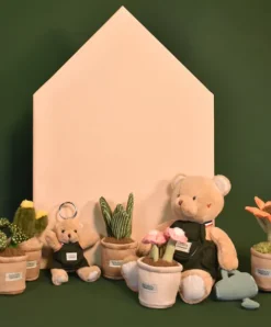 Doudou et Compagnie Peluche fleur - 9 cm - Botanique - Rose