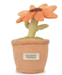Doudou et Compagnie Peluche fleur - 9 cm - Botanique - Orange