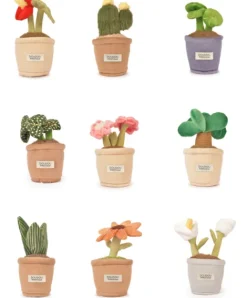 Doudou et Compagnie Peluche fleur - 9 cm - Botanique - Orange