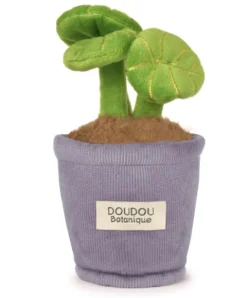 Doudou et Compagnie Peluche fleur - 9 cm - Botanique - Pot Violet