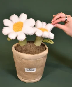 Doudou et Compagnie Peluche fleur - Marguerite - 25 cm