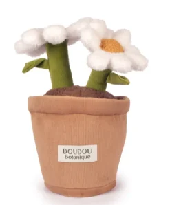 Doudou et Compagnie Peluche fleur - Marguerite - 25 cm