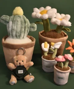 Doudou et Compagnie Peluche fleur - Marguerite - 25 cm