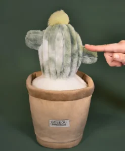 Doudou et Compagnie Peluche fleur- Cactus vert 25 cm