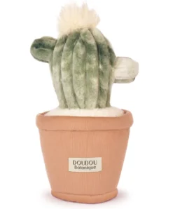 Doudou et Compagnie Peluche fleur- Cactus vert 25 cm