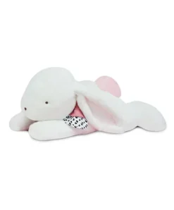 Doudou et Compagnie Peluche géante XXL Lapin rose - Happy Blush - 80 cm