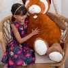Doudou et Compagnie Peluche geante panda roux - 100 cm