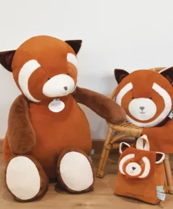 Doudou et Compagnie Peluche geante panda roux - 100 cm