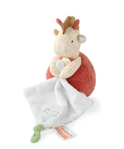 Doudou et Compagnie Peluche girafe avec doudou mouchoir - 15 cm