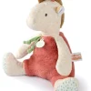 Doudou et Compagnie Peluche girafe beige et orange - 30 cm