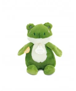 Doudou et Compagnie Peluche grenouille - 17 cm - DOUDOU de la ferme avec boite sonore