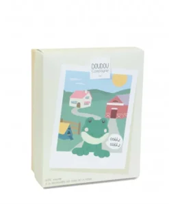 Doudou et Compagnie Peluche grenouille - 17 cm - DOUDOU de la ferme avec boite sonore