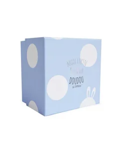 Doudou et Compagnie Peluche Lapin Bonbon Bleu - 16 cm