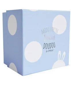Doudou et Compagnie Peluche Lapin Bonbon Bleu - 20 cm