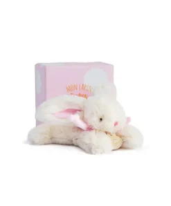 Doudou et Compagnie Peluche Lapin Bonbon Rose - 16 cm