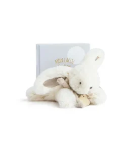 Doudou et Compagnie Peluche Lapin Bonbon Taupe - 16 cm