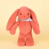 Doudou et Compagnie Peluche lapin orange 25 cm - Lapin Fleurette