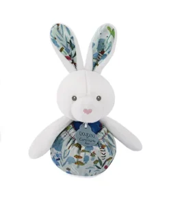 Doudou et Compagnie Peluche lapin Pâques pop-up - Bleu