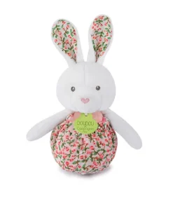 Doudou et Compagnie Peluche lapin Pâques pop-up - Rose pale