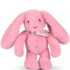 Doudou et Compagnie Peluche lapin rose 25 cm - Lapin Fleurette
