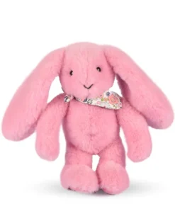 Doudou et Compagnie Peluche lapin rose 25 cm - Lapin Fleurette