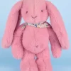 Doudou et Compagnie Peluche lapin Rose 35 cm - Lapin Fleurette
