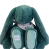 Doudou et Compagnie Peluche lapin Vert XXL - Lapin Fleurette 50 cm