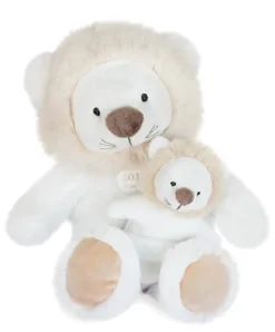 Doudou et Compagnie Peluche lion avec Bébé - 25 cm - Unicef