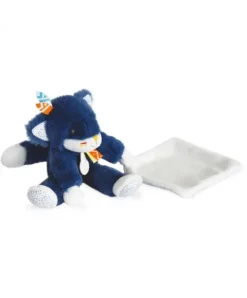 Doudou et Compagnie Peluche Loup avec Doudou Tiwipi - 21 cm