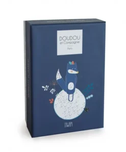 Doudou et Compagnie Peluche Loup avec Doudou Tiwipi - 21 cm