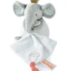 Doudou et Compagnie Peluche éléphant avec doudou mouchoir - 15 cm