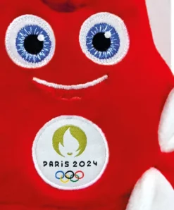 Doudou et Compagnie Peluche mascotte JO 2024 avec Doudou - 22 cm