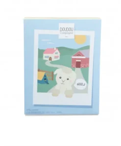 Doudou et Compagnie Peluche mouton - 17 cm - DOUDOU de la ferme avec boite sonore