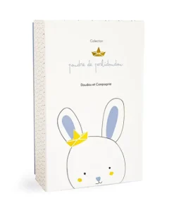 Doudou et Compagnie Peluche musicale lapin matelot bleu - 14 cm