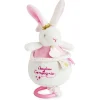 Doudou et Compagnie Peluche musicale lapin étoile rose - 14 cm